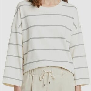 ATM Anthony Thomas Melillo women's boxy striped crew-neck longsleeve small